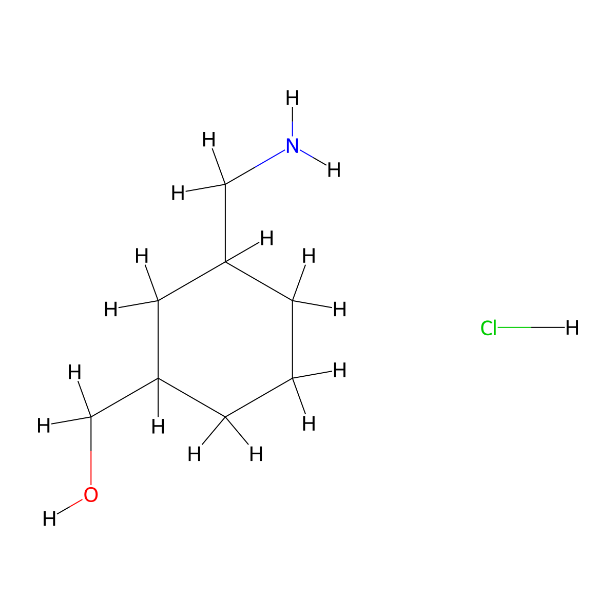[3-(Aminomethyl)cyclohexyl]methanol hydrochloride molecular structure, CAS 1955514-62-1