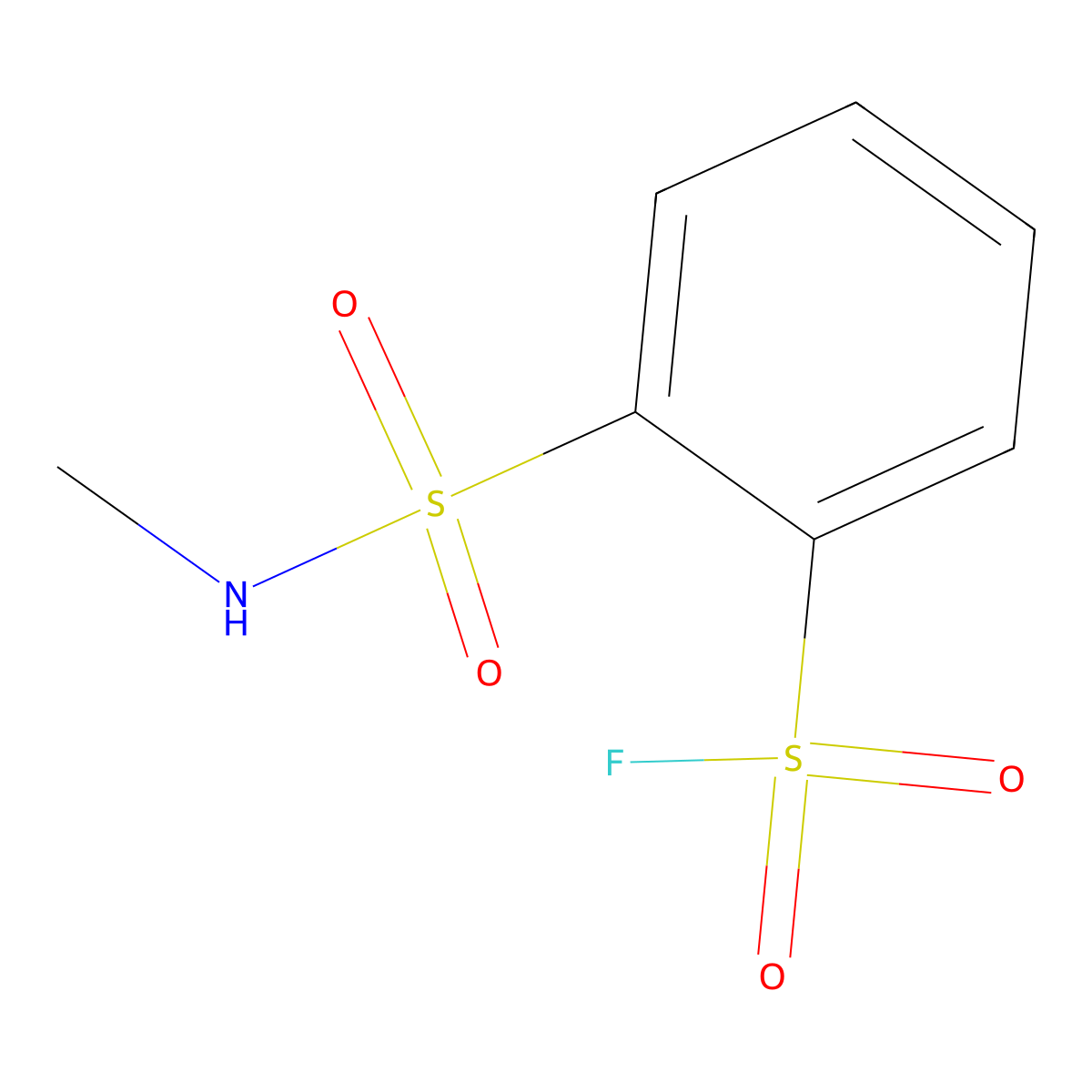 2-(Methylsulfamoyl)benzene-1-sulfonyl fluoride molecular structure, CAS 1955515-36-2