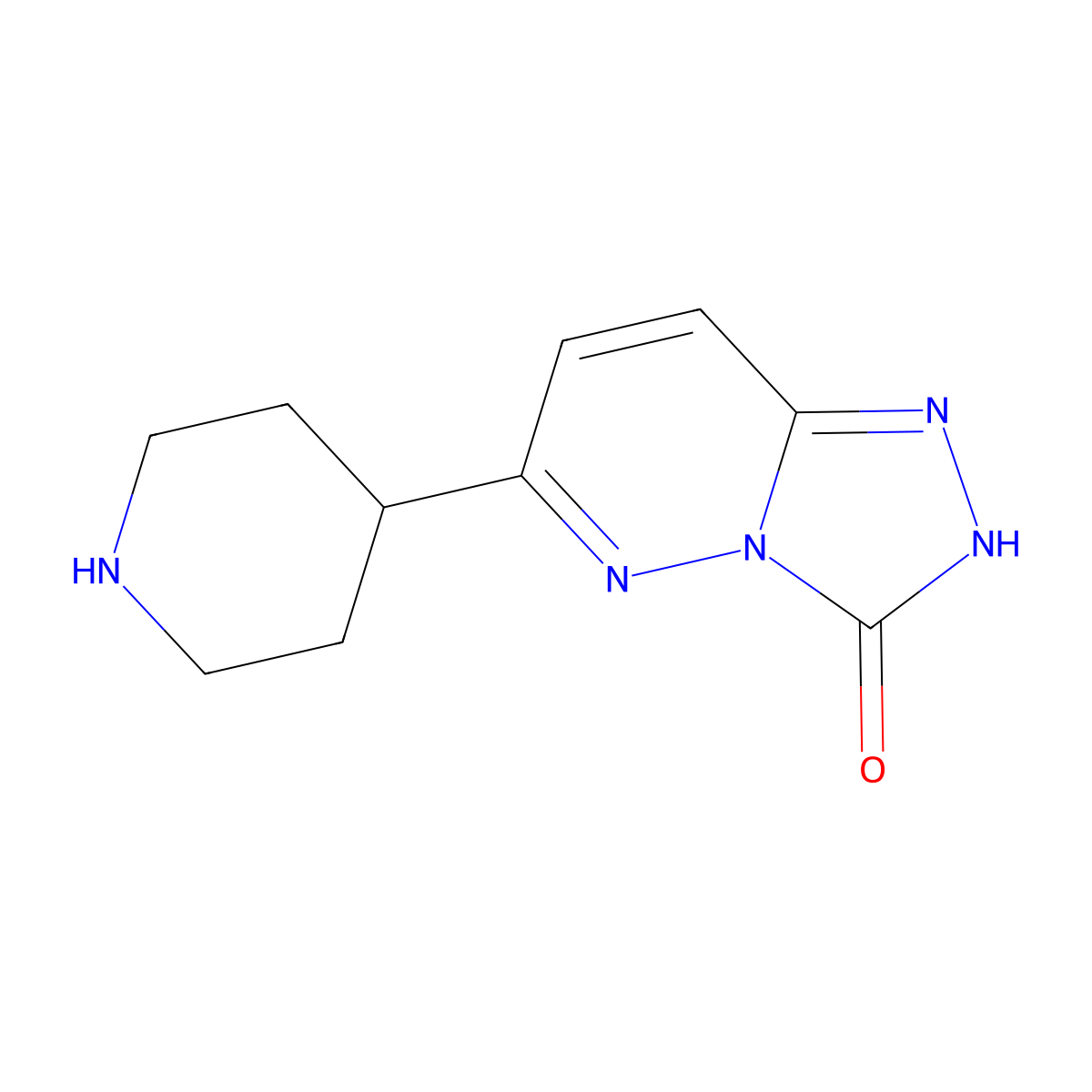 6-(piperidin-4-yl)-[1,2,4]triazolo[4,3-b]pyridazin-3(2H)-one molecular structure, CAS 1955515-42-0