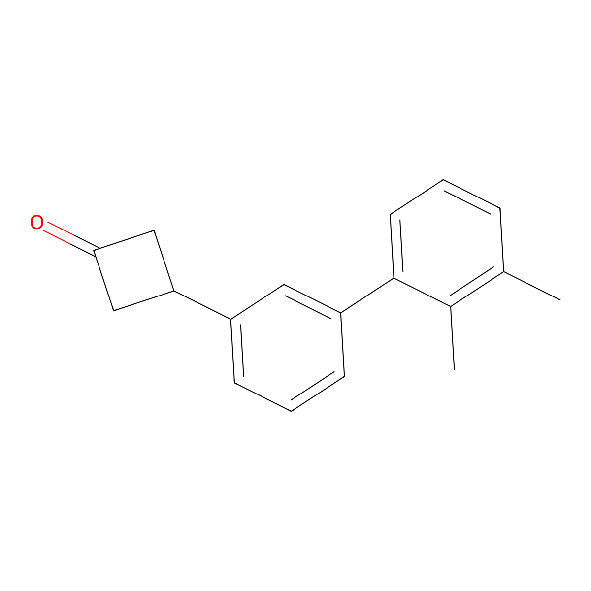 3-[3-(2,3-Dimethylphenyl)phenyl]cyclobutan-1-one molecular structure, CAS 1955518-45-2