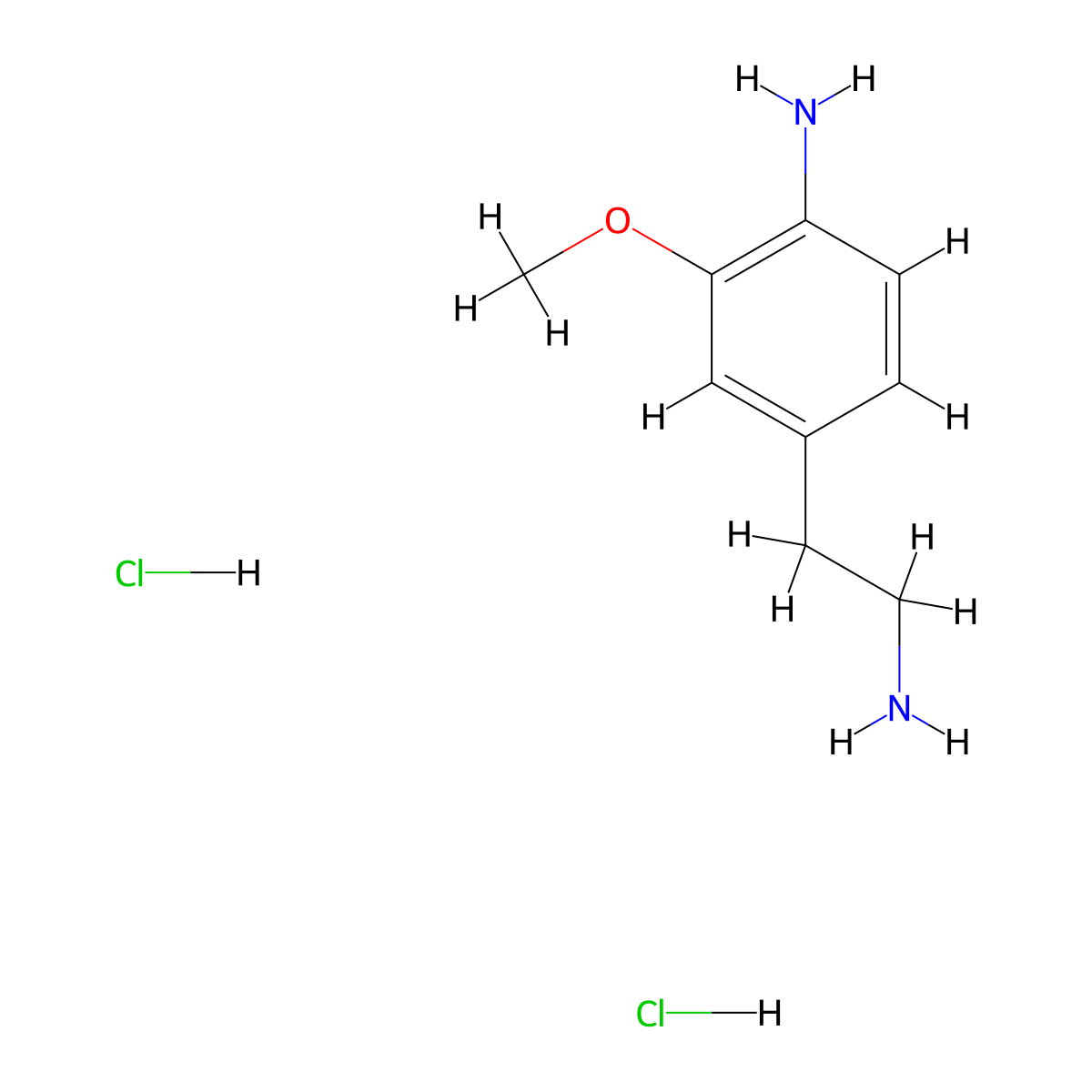 4-(2-Aminoethyl)-2-methoxyaniline dihydrochloride molecular structure, CAS 1955519-58-0