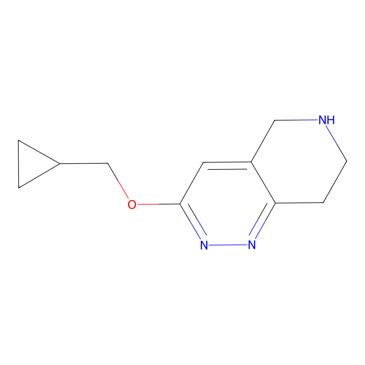 3-(Cyclopropylmethoxy)-5,6,7,8-tetrahydropyrido[4,3-c]pyridazine molecular structure, CAS 1955519-60-4