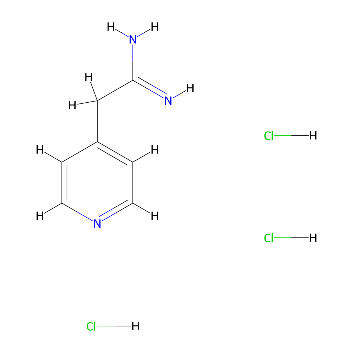 2-(Pyridin-4-yl)ethanimidamide trihydrochloride molecular structure, CAS 1955519-77-3
