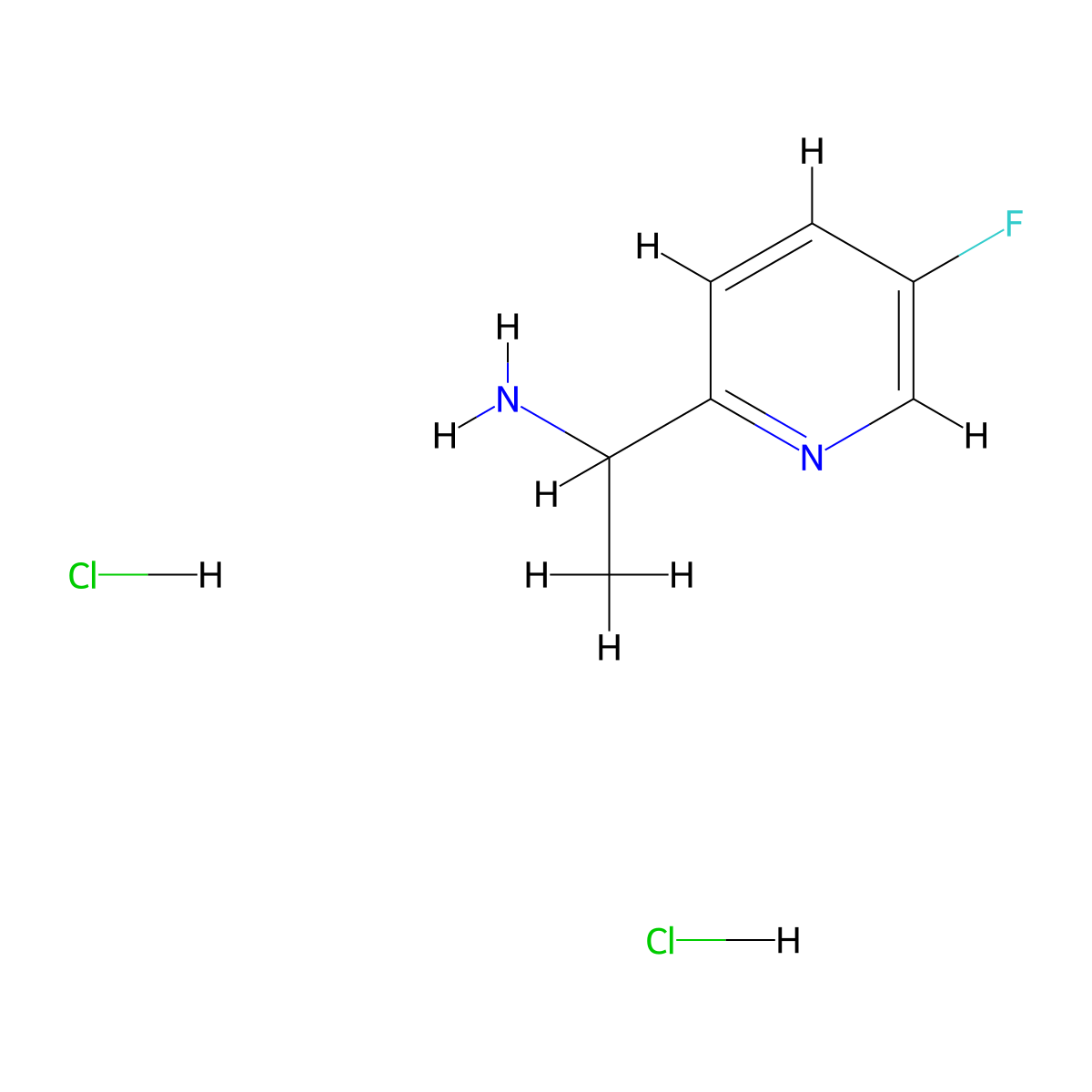 1-(5-Fluoropyridin-2-yl)ethanamine dihydrochloride molecular structure, CAS 1955519-79-5