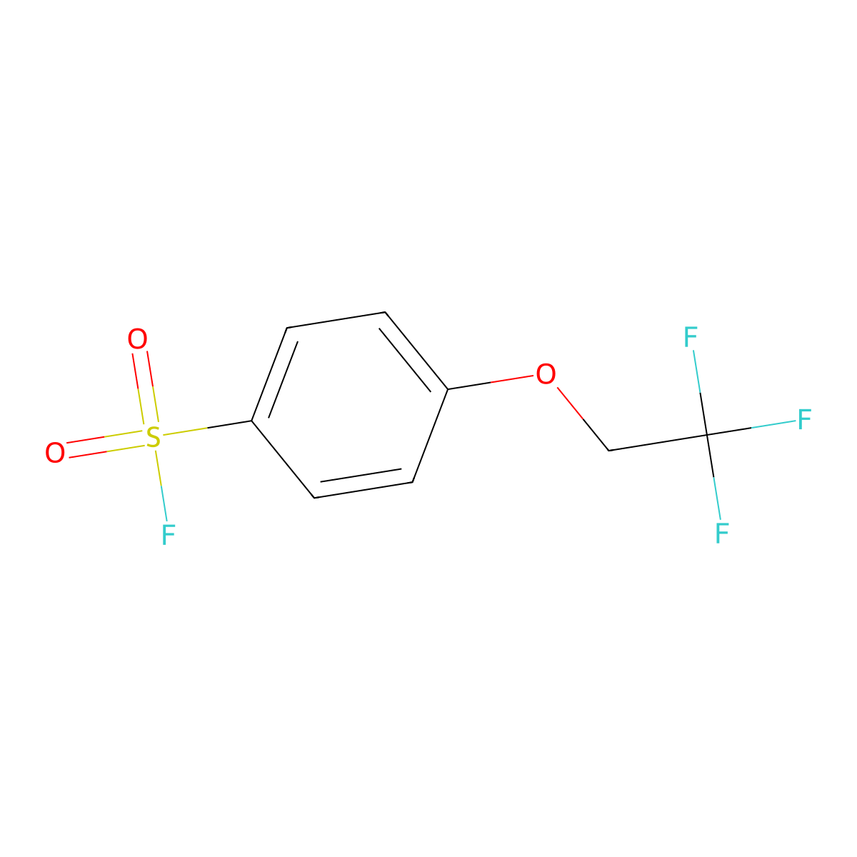 4-(2,2,2-Trifluoroethoxy)benzene-1-sulfonyl fluoride molecular structure, CAS 1955520-77-0