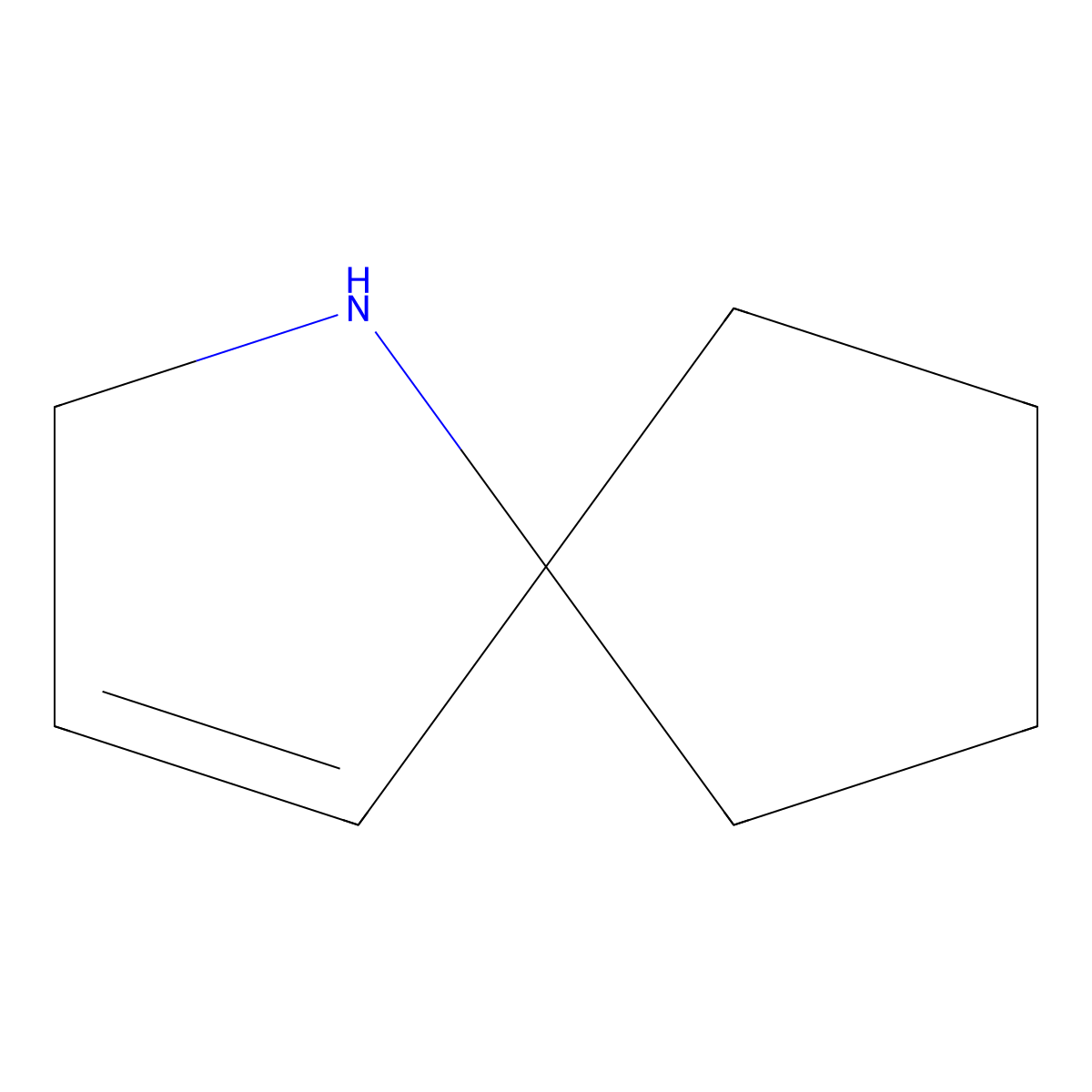 1-Azaspiro[4.4]non-3-ene molecular structure, CAS 1955522-57-2