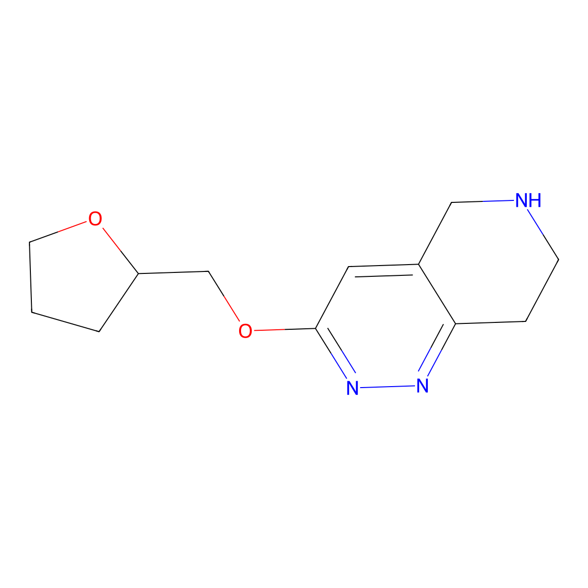 3-((Tetrahydrofuran-2-yl)methoxy)-5,6,7,8-tetrahydropyrido[4,3-c]pyridazine molecular structure, CAS 1955523-09-7