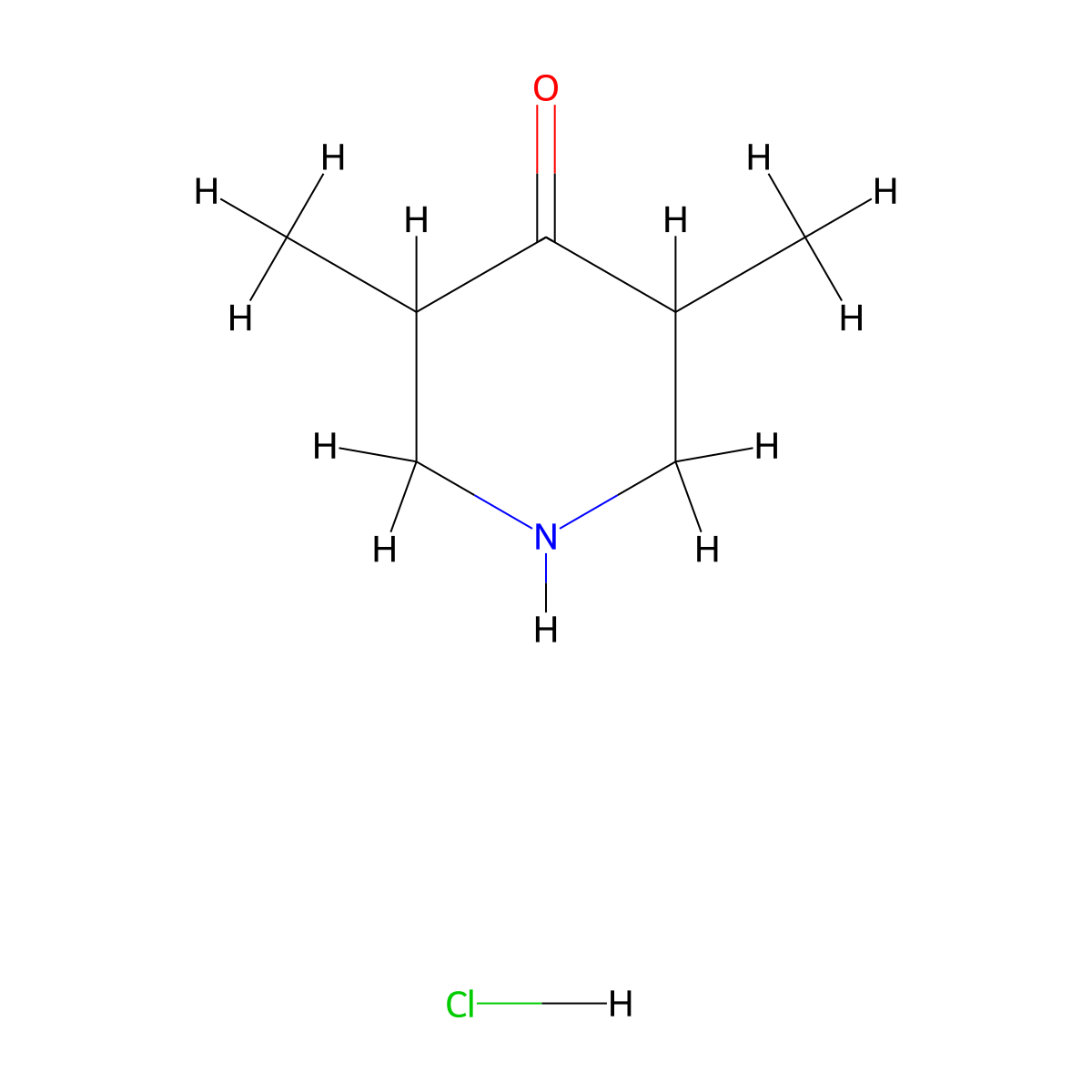 3,5-Dimethylpiperidin-4-one hydrochloride molecular structure, CAS 1955523-12-2