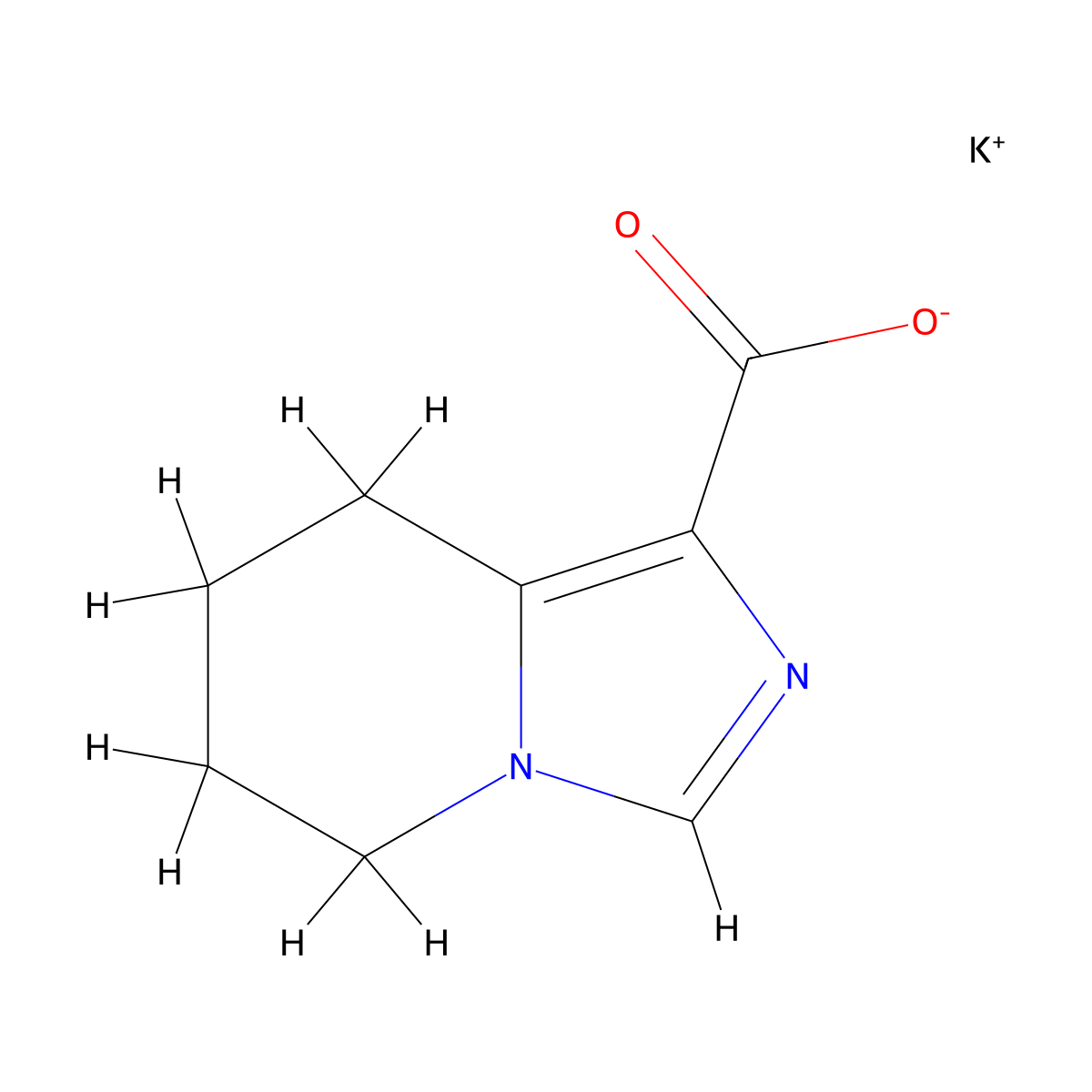 potassium 5H,6H,7H,8H-imidazo[1,5-a]pyridine-1-carboxylate molecular structure, CAS 1955523-98-4