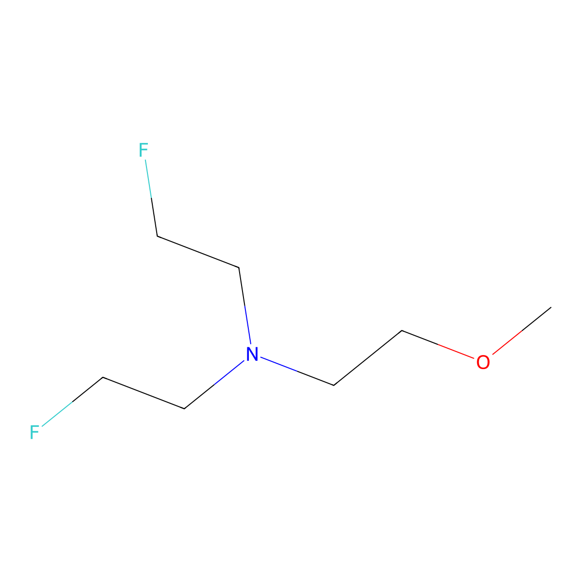 Bis(2-fluoroethyl)(2-methoxyethyl)amine molecular structure, CAS 1955524-14-7