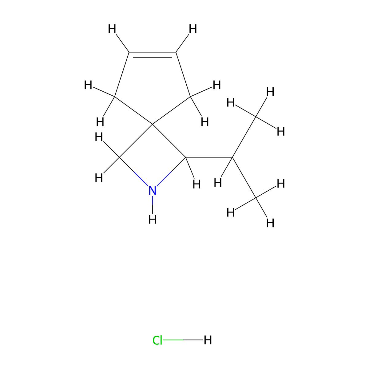 1-(Propan-2-yl)-2-azaspiro[3.4]oct-6-ene hydrochloride molecular structure, CAS 1955524-17-0