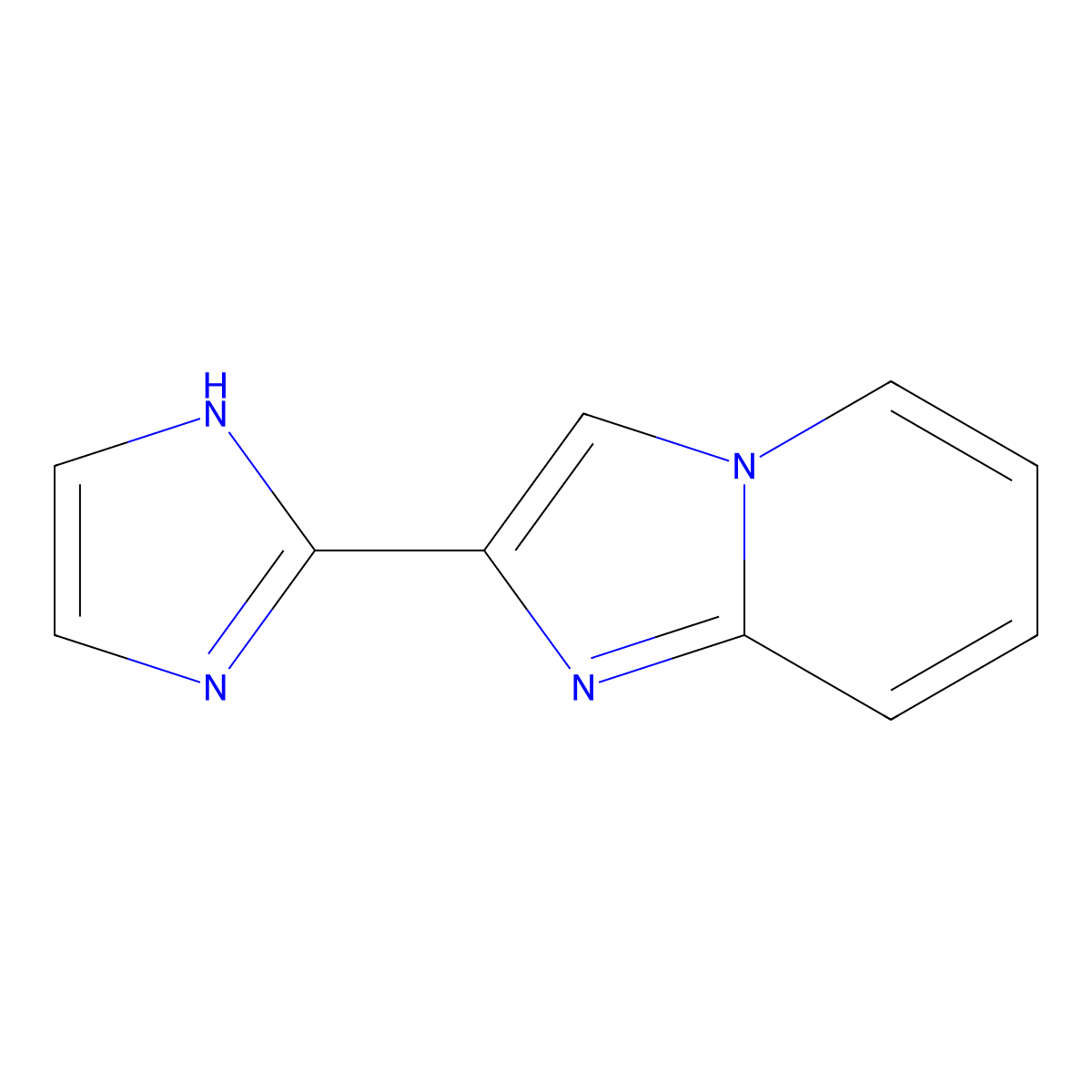 2-{imidazo[1,2-a]pyridin-2-yl}-1H-imidazole molecular structure, CAS 1955524-29-4