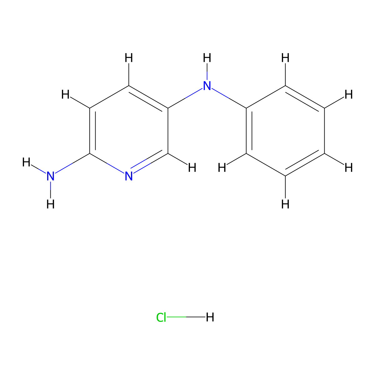 N5-phenylpyridine-2,5-diamine hydrochloride molecular structure, CAS 1955524-40-9