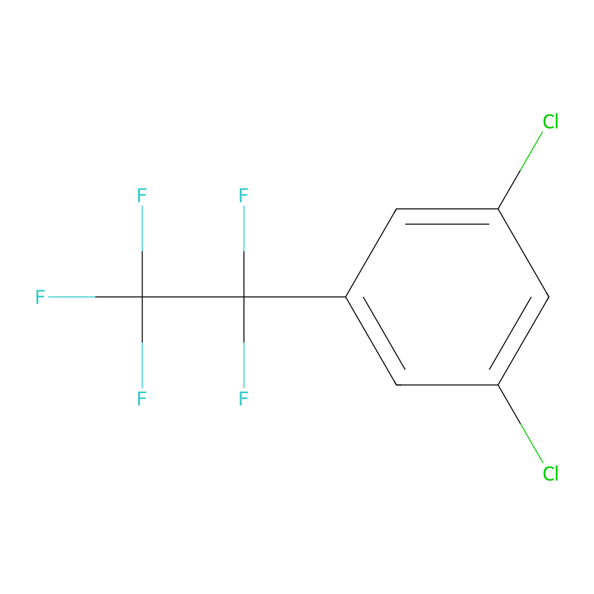 1,3-Dichloro-5-(pentafluoroethyl)benzene molecular structure, CAS 1955524-45-4