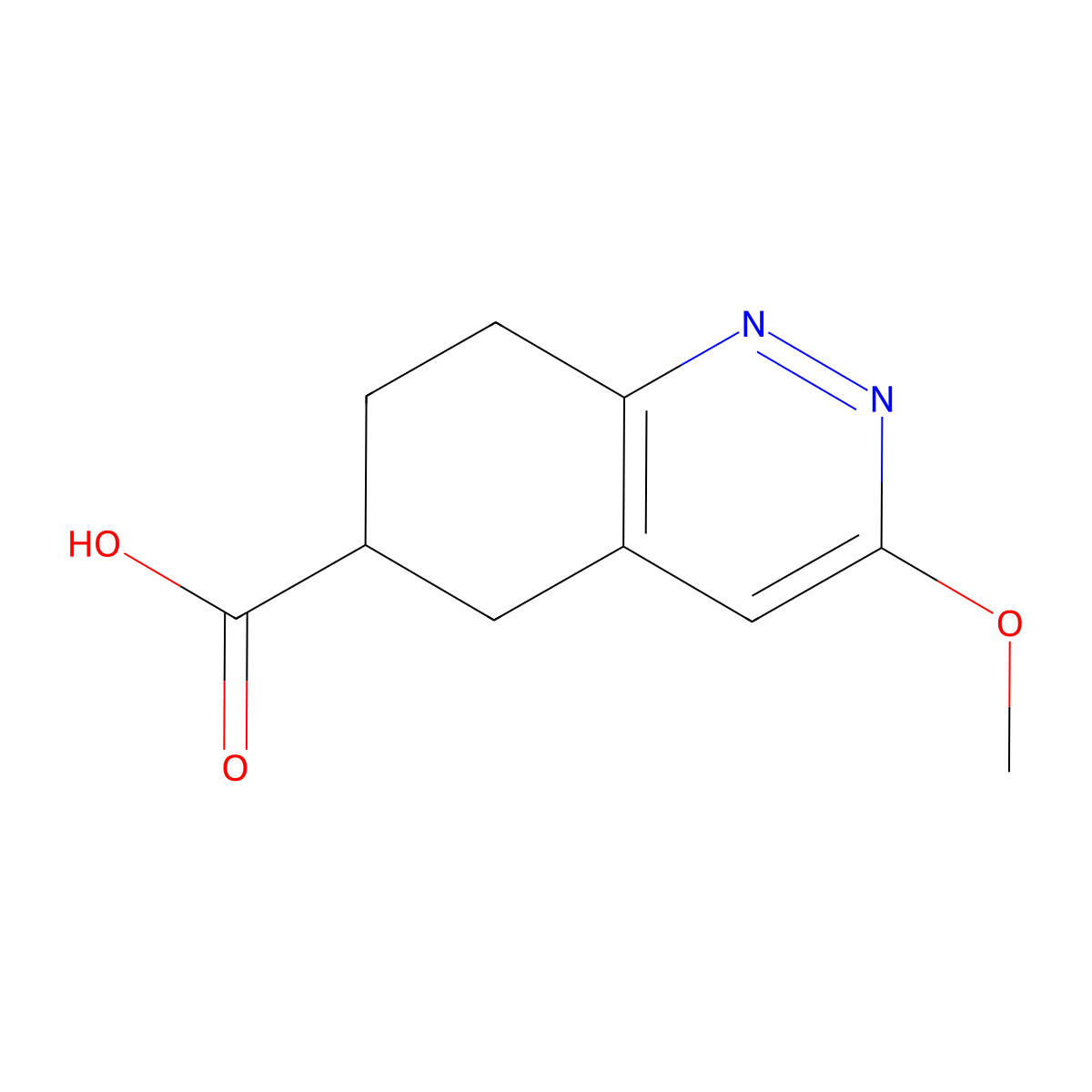 3-Methoxy-5,6,7,8-tetrahydrocinnoline-6-carboxylic acid molecular structure, CAS 1955530-68-3