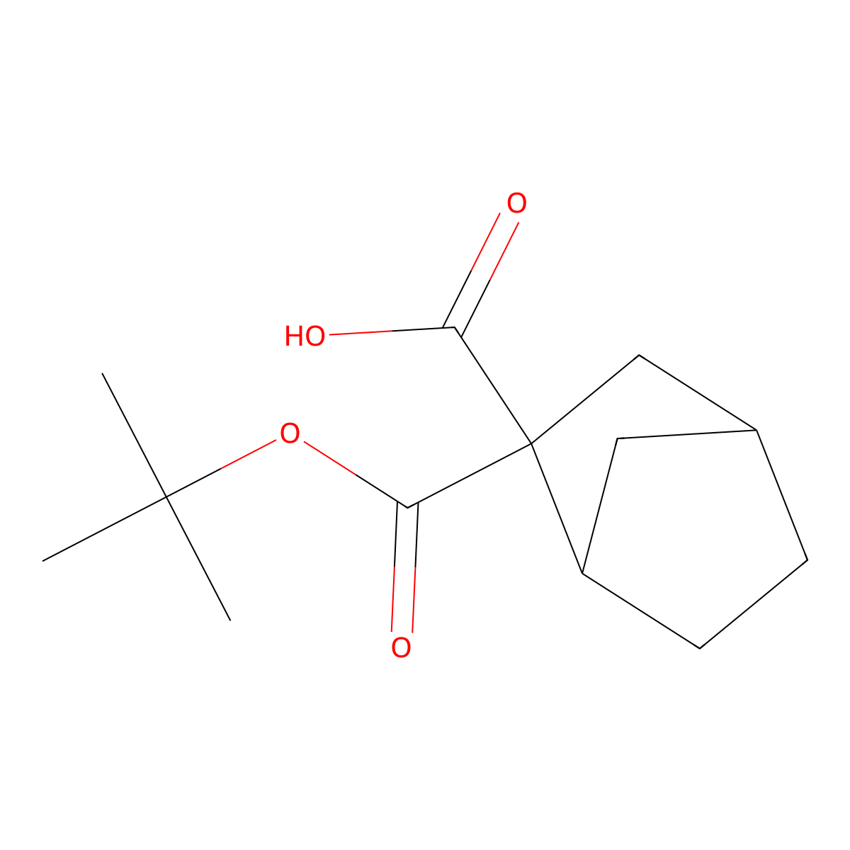 2-[(Tert-butoxy)carbonyl]bicyclo[2.2.1]heptane-2-carboxylic acid molecular structure, CAS 1955530-74-1