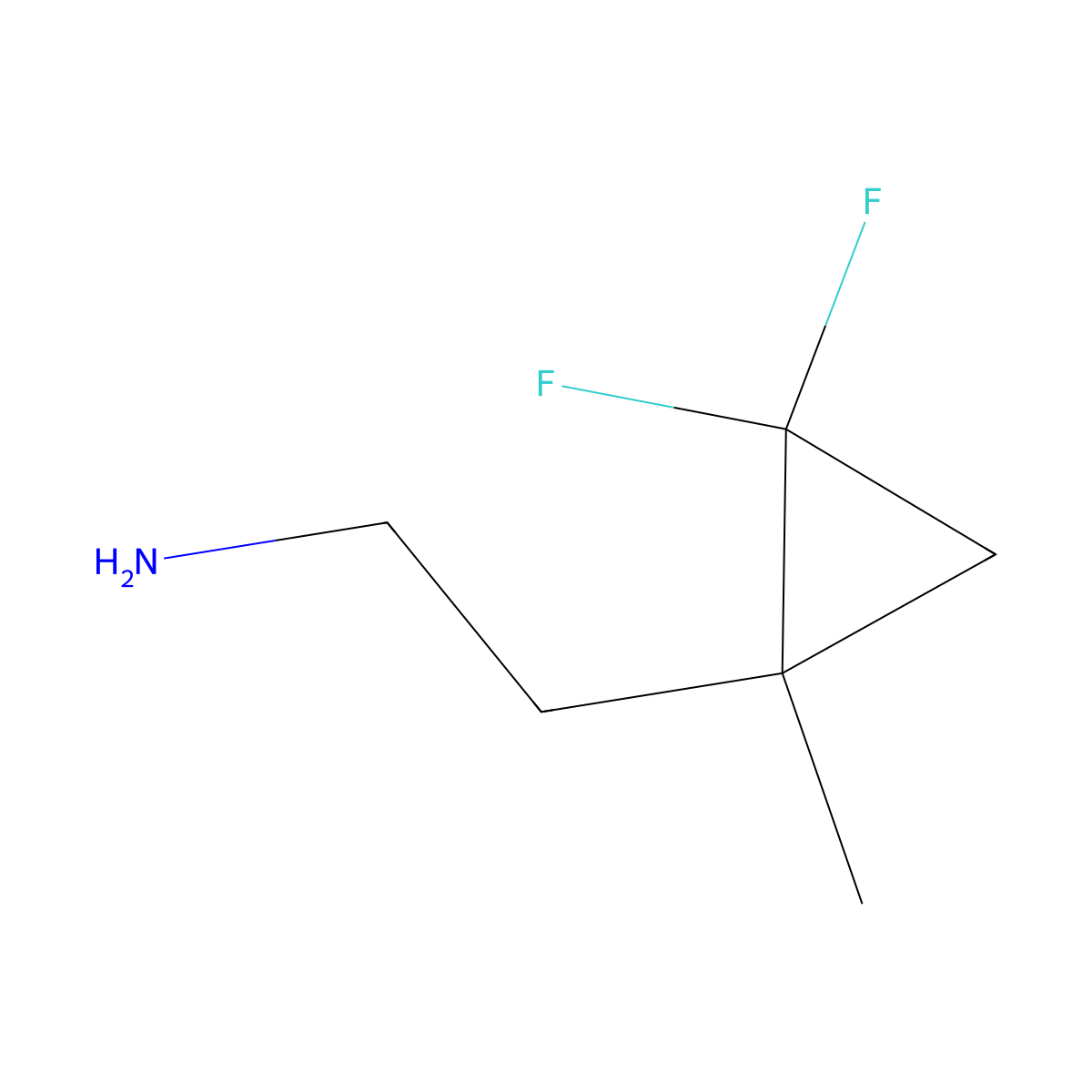 2-(2,2-Difluoro-1-methylcyclopropyl)ethan-1-amine molecular structure, CAS 1955530-86-5