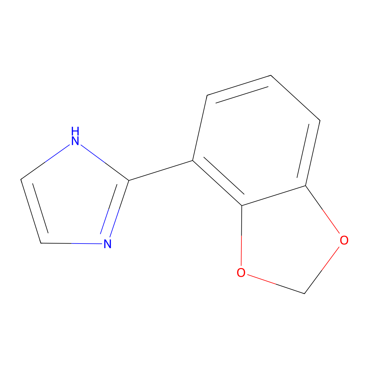 2-(2H-1,3-benzodioxol-4-yl)-1H-imidazole molecular structure, CAS 1955531-02-8
