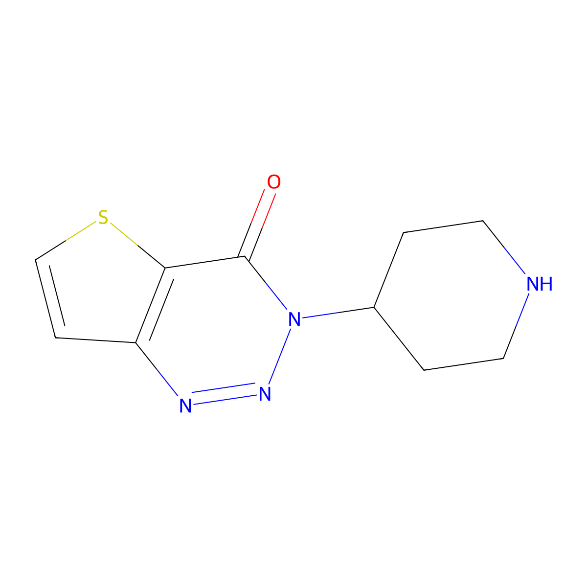 3-(piperidin-4-yl)thieno[3,2-d][1,2,3]triazin-4(3H)-one molecular structure, CAS 1955531-18-6