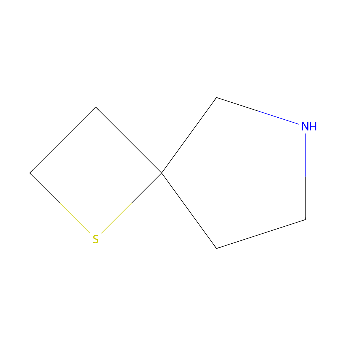 1-Thia-6-azaspiro[3.4]octane molecular structure, CAS 1955537-81-1