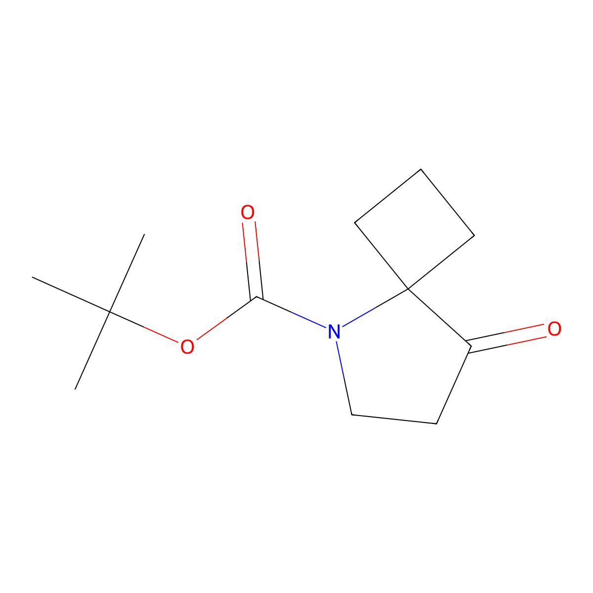 Tert-butyl 8-oxo-5-azaspiro[3.4]octane-5-carboxylate molecular structure, CAS 1955539-76-0