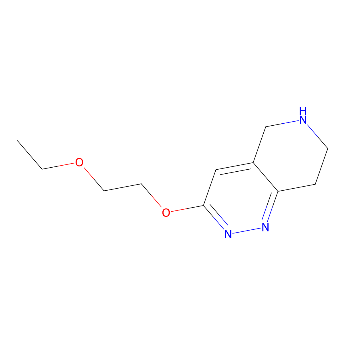 3-(2-Ethoxyethoxy)-5,6,7,8-tetrahydropyrido[4,3-c]pyridazine molecular structure, CAS 1955539-92-0