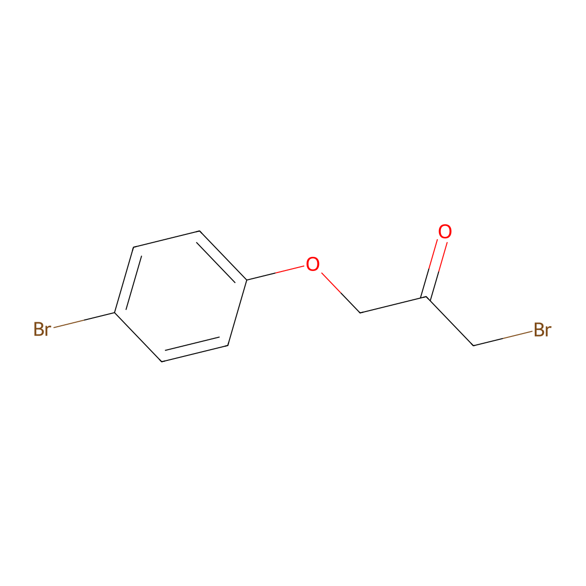 1-Bromo-3-(4-bromophenoxy)propan-2-one molecular structure, CAS 1955540-07-4