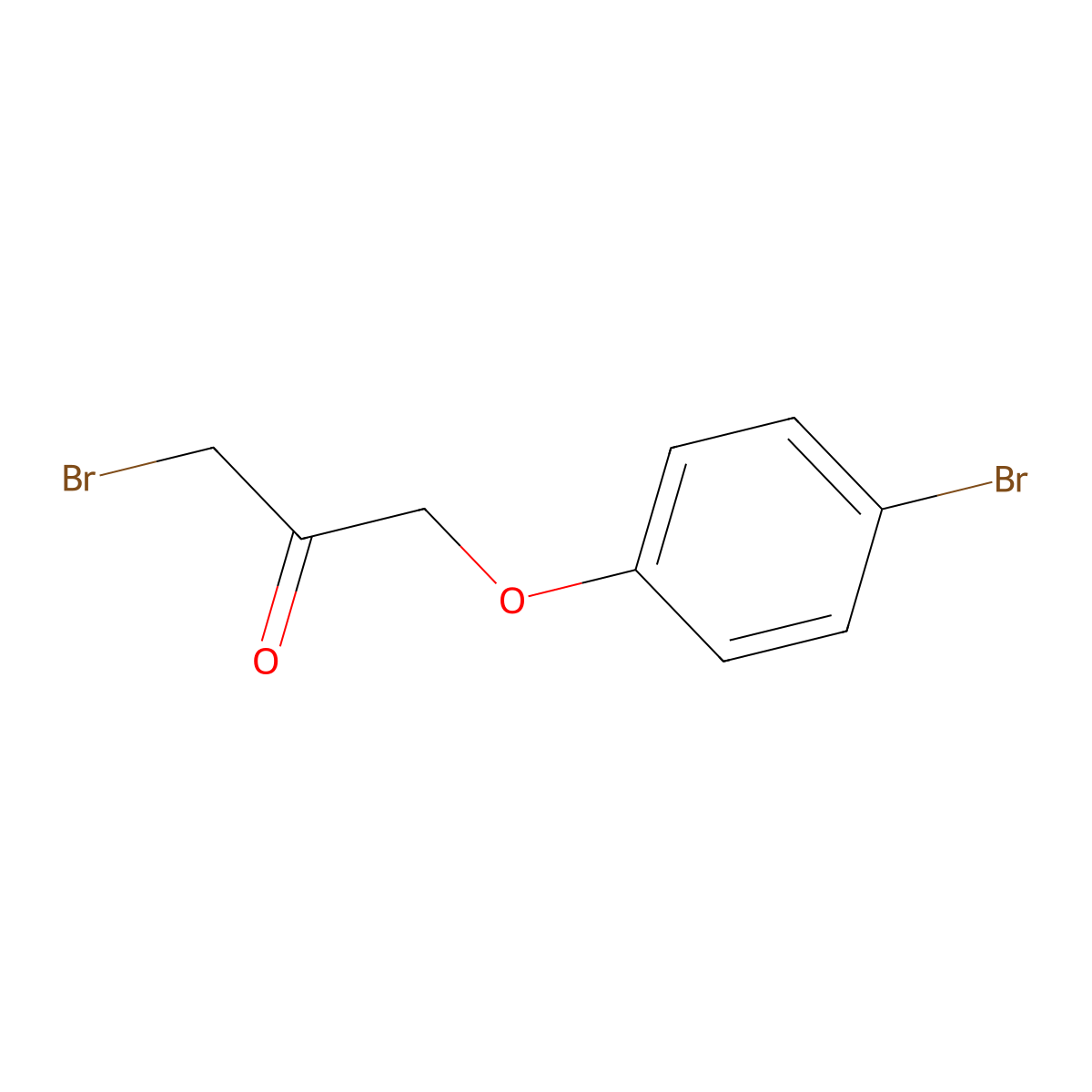 1-Bromo-3-(4-bromophenoxy)propan-2-one molecular structure, CAS 1955540-07-4