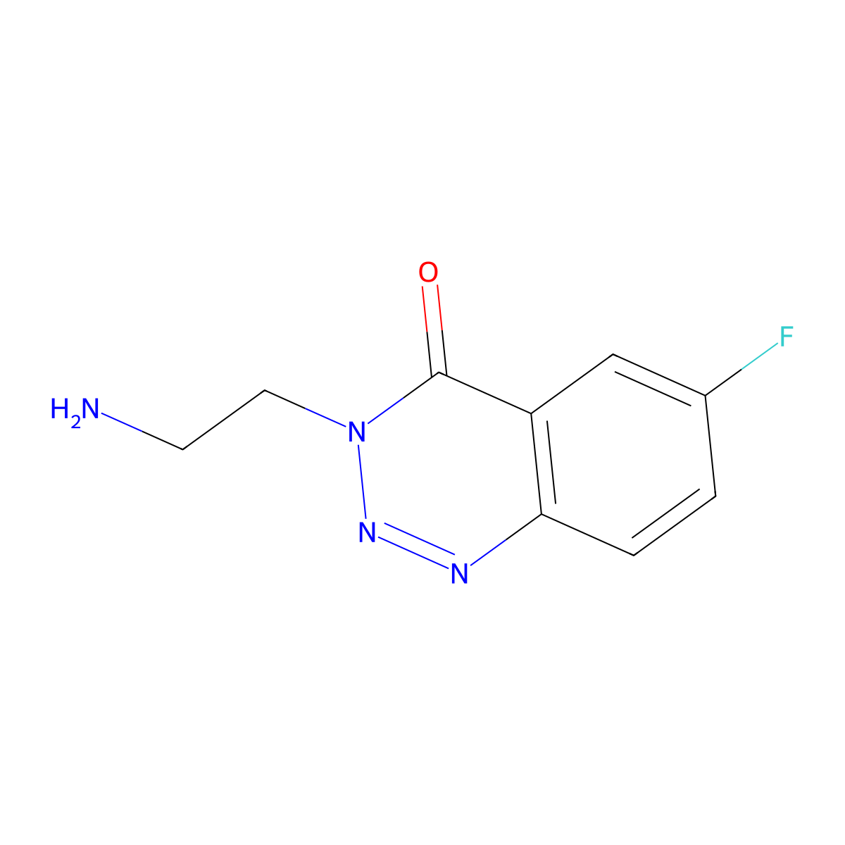 3-(2-aminoethyl)-6-fluorobenzo[d][1,2,3]triazin-4(3H)-one molecular structure, CAS 1955540-72-3