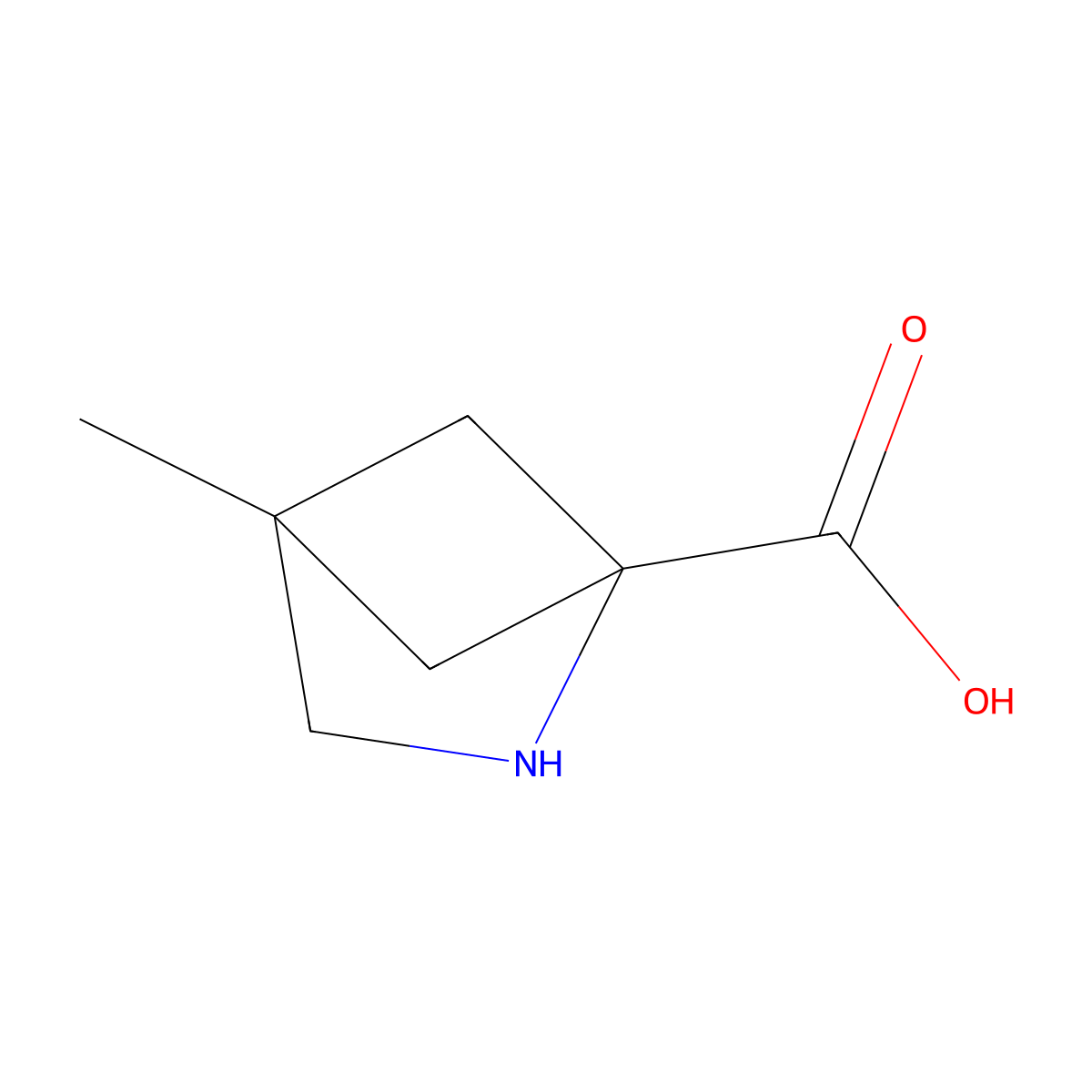 4-Methyl-2-azabicyclo[2.1.1]hexane-1-carboxylic acid molecular structure, CAS 1955540-91-6