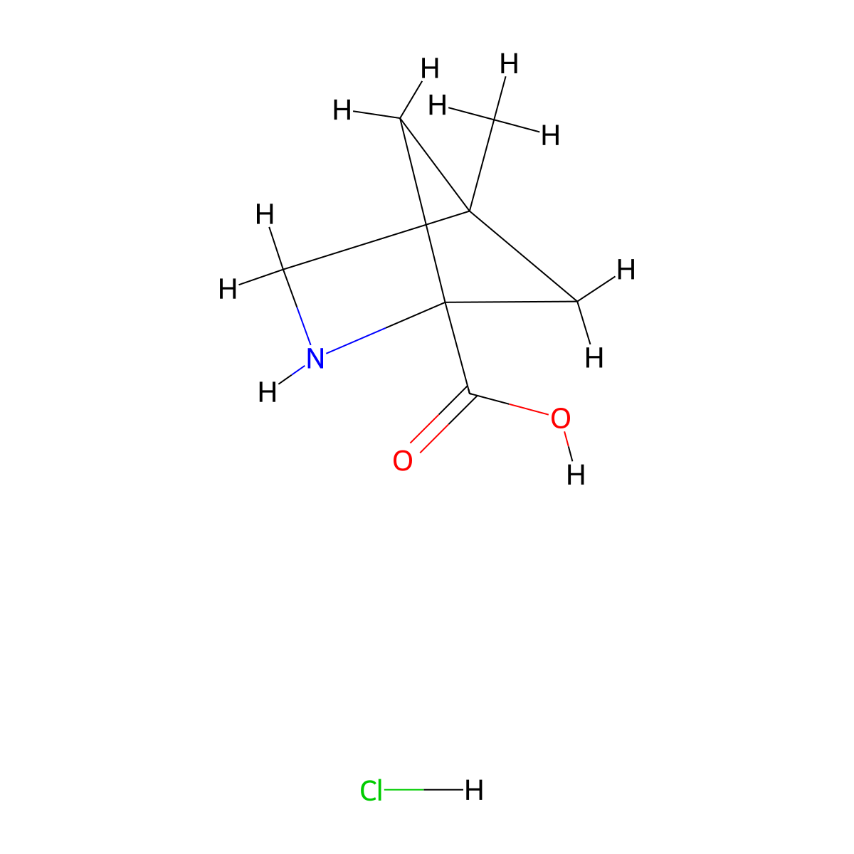 4-Methyl-2-azabicyclo[2.1.1]hexane-1-carboxylic acid hydrochloride molecular structure, CAS 1955540-92-7