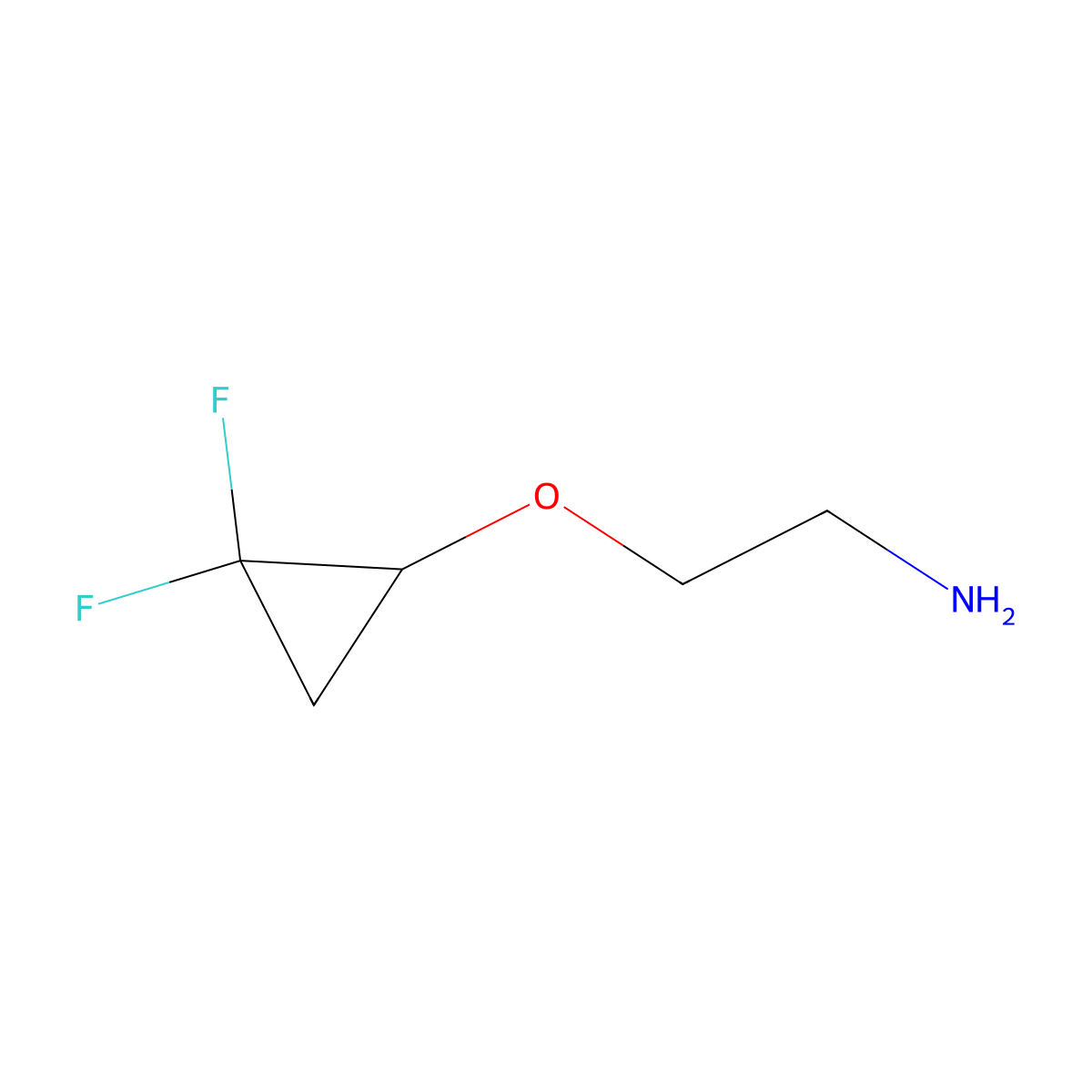 2-(2,2-Difluorocyclopropoxy)ethan-1-amine molecular structure, CAS 1955540-99-4
