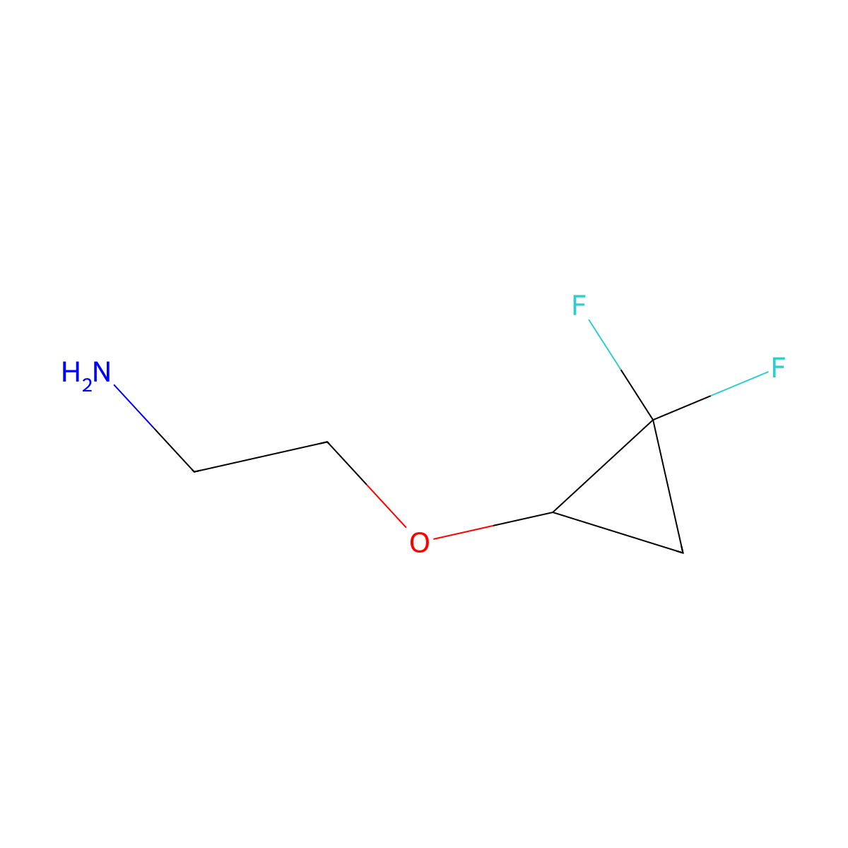 2-(2,2-Difluorocyclopropoxy)ethan-1-amine molecular structure, CAS 1955540-99-4
