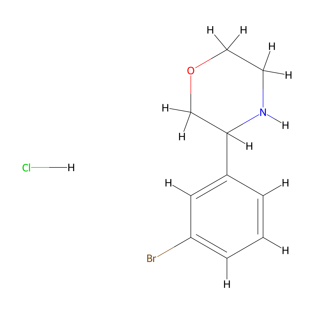 3-(3-Bromophenyl)morpholine hydrochloride molecular structure, CAS 1955541-61-3