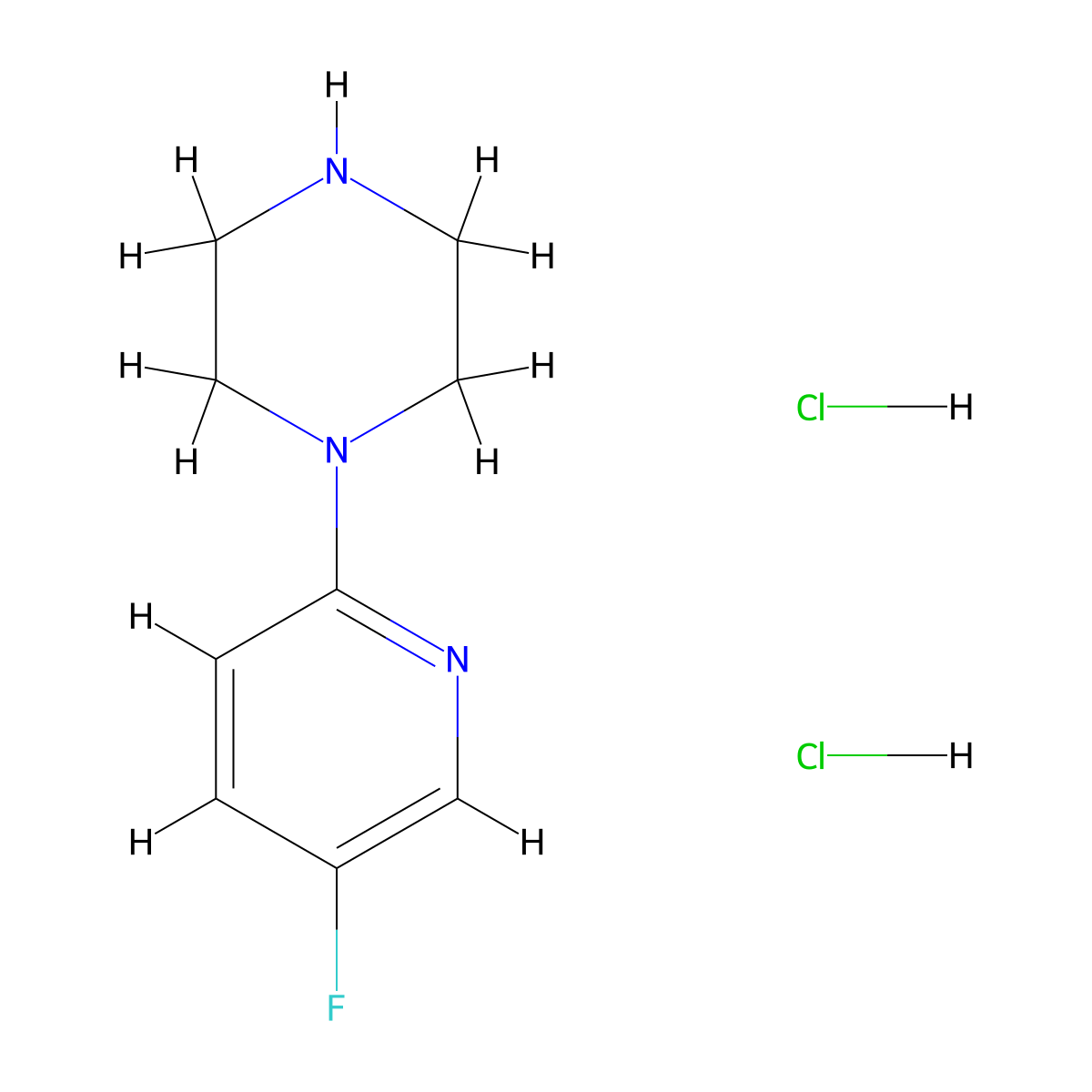 1-(5-Fluoropyridin-2-yl)piperazine dihydrochloride molecular structure, CAS 1955547-02-0