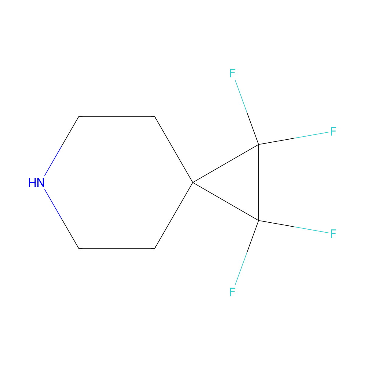 1,1,2,2-Tetrafluoro-6-azaspiro[2.5]octane molecular structure, CAS 1955547-11-1