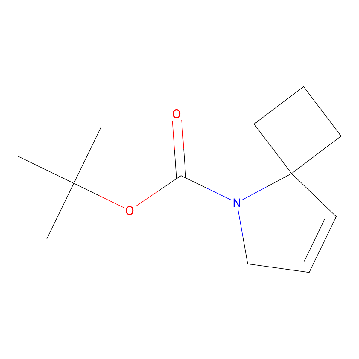 Tert-butyl 5-azaspiro[3.4]oct-7-ene-5-carboxylate molecular structure, CAS 1955548-11-4