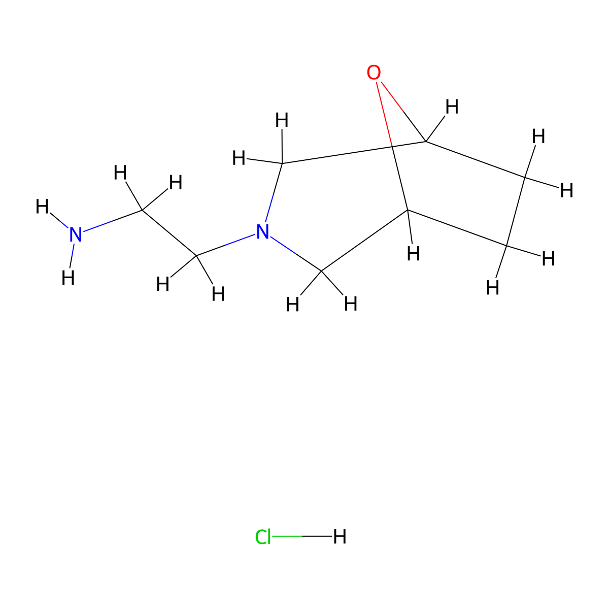 2-{8-Oxa-3-azabicyclo[3.2.1]octan-3-yl}ethan-1-amine hydrochloride molecular structure, CAS 1955548-18-1