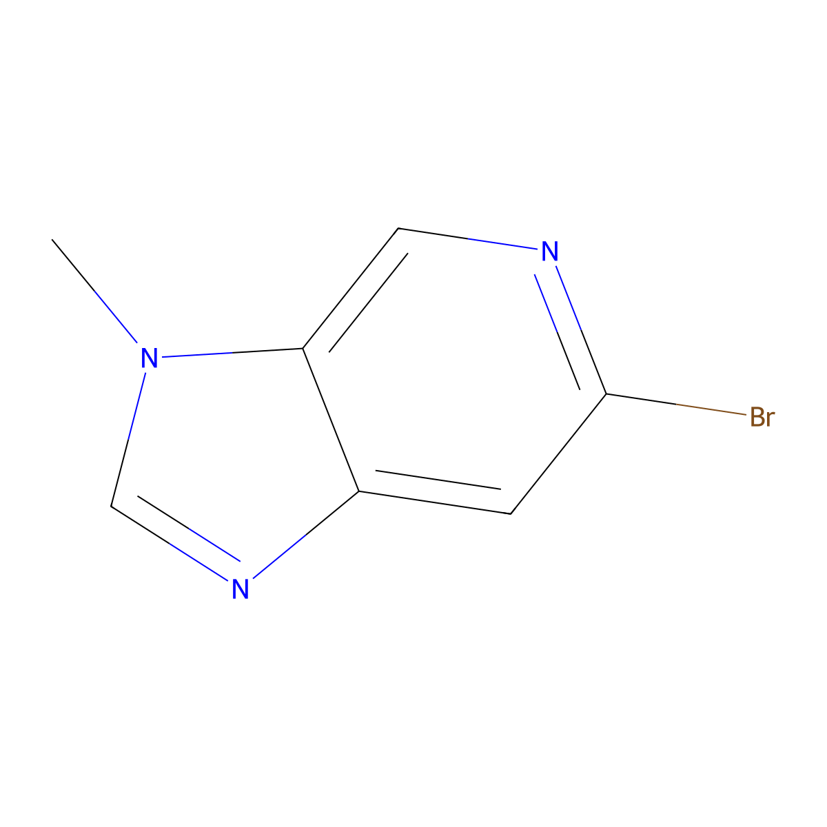6-bromo-3-methyl-3H-imidazo(4,5-c)pyridine molecular structure, CAS 1955548-34-1
