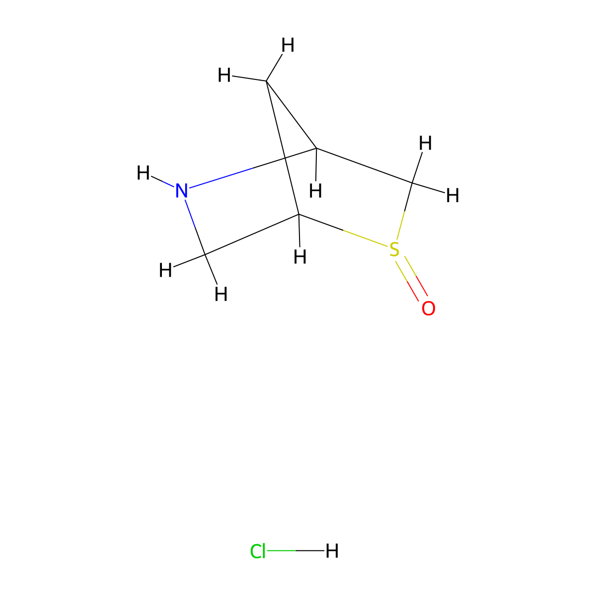 2Lambda4-thia-5-azabicyclo[2.2.1]heptan-2-one hydrochloride molecular structure, CAS 1955548-40-9