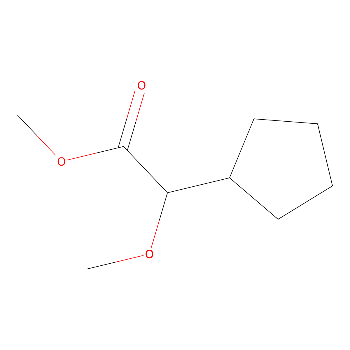 Methyl 2-cyclopentyl-2-methoxyacetate molecular structure, CAS 1955548-59-0