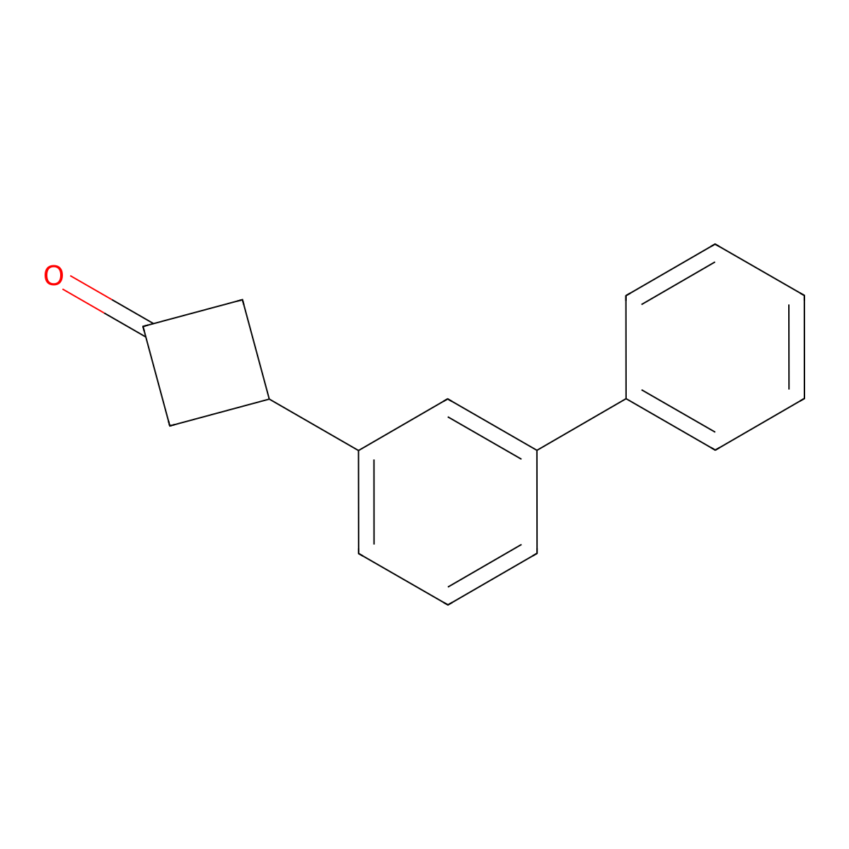 3-(3-Phenylphenyl)cyclobutan-1-one molecular structure, CAS 1955548-60-3