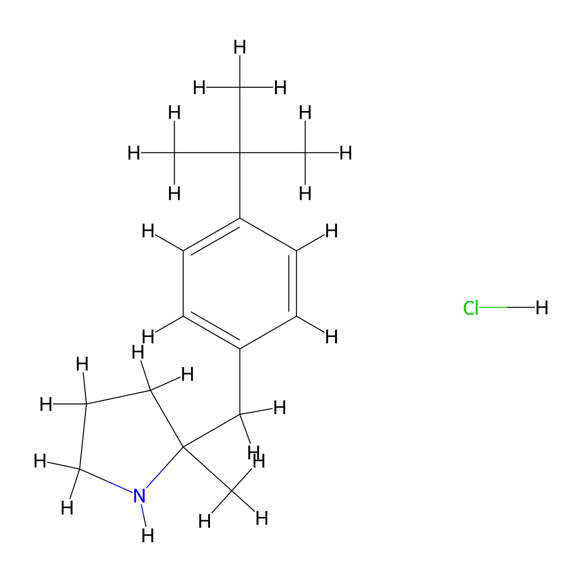 2-[(4-Tert-butylphenyl)methyl]-2-methylpyrrolidine hydrochloride molecular structure, CAS 1955548-82-9