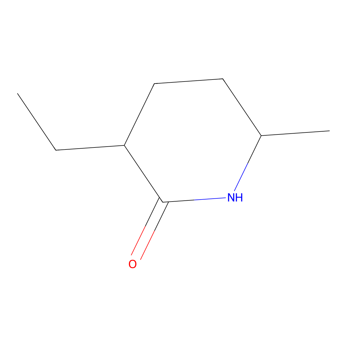 rac-(3R,6R)-3-ethyl-6-methylpiperidin-2-one molecular structure, CAS 1955553-33-9