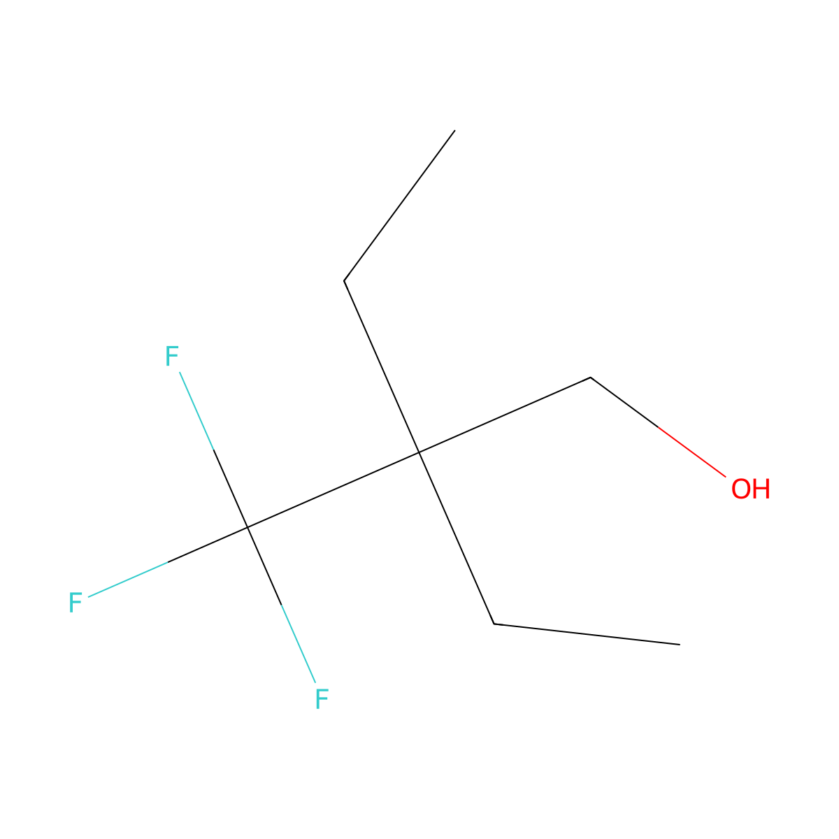 2-Ethyl-2-(trifluoromethyl)butan-1-ol molecular structure, CAS 1955553-46-4