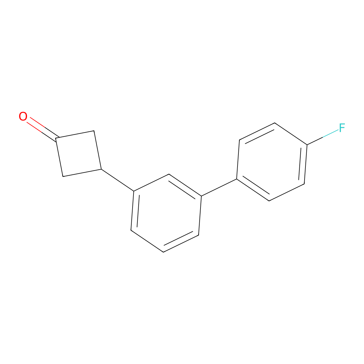 3-[3-(4-Fluorophenyl)phenyl]cyclobutan-1-one molecular structure, CAS 1955553-69-1