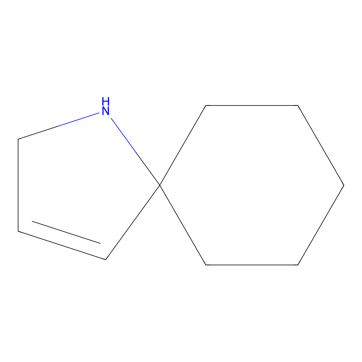 1-Azaspiro[4.5]dec-3-ene molecular structure, CAS 1955553-94-2