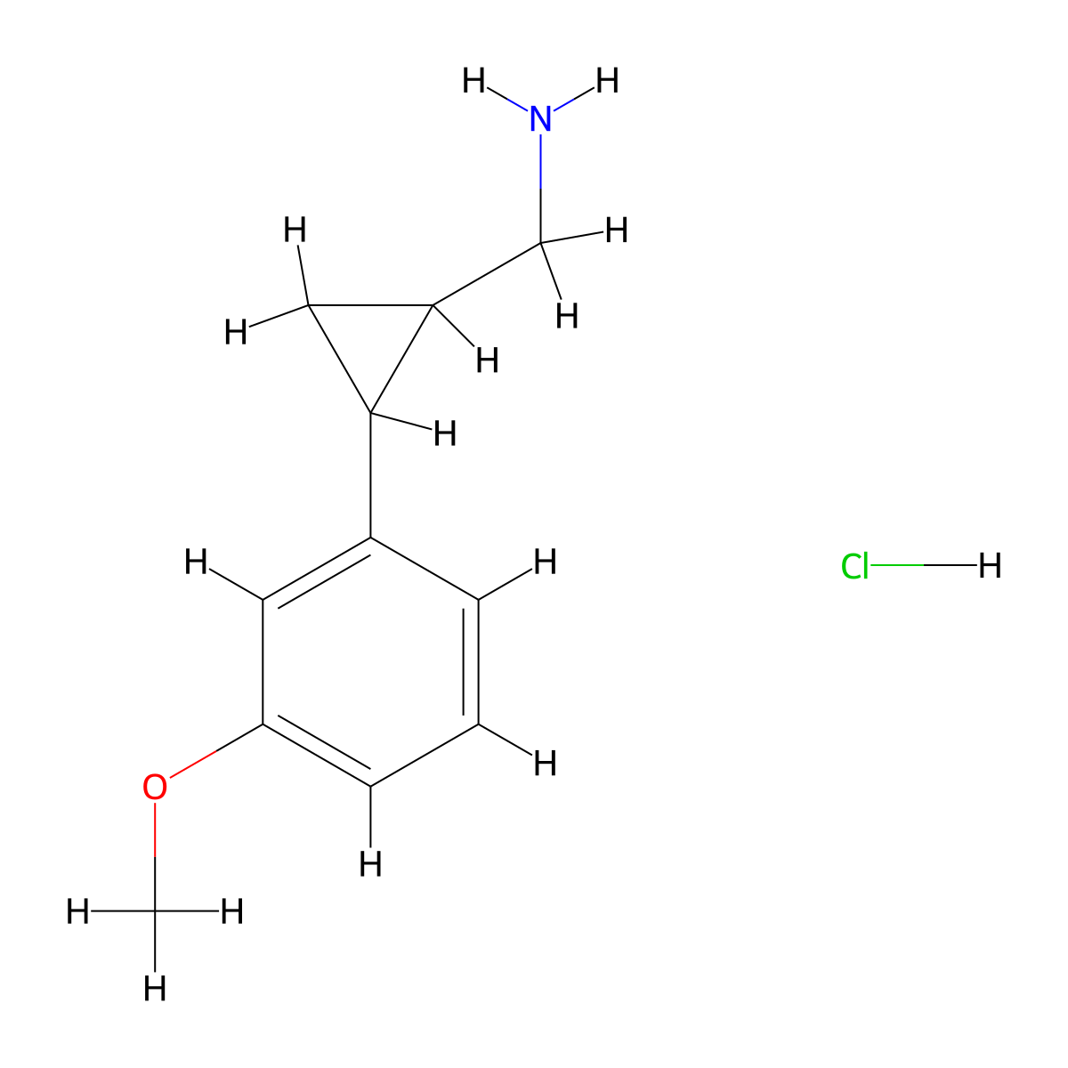 [2-(3-Methoxyphenyl)cyclopropyl]methanamine hydrochloride molecular structure, CAS 1955554-24-1