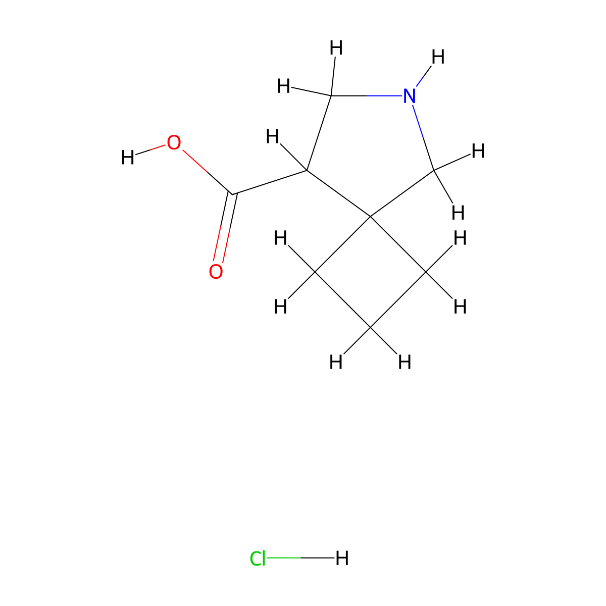 6-Azaspiro(3.4)octane-8-carboxylic acid hydrochloride molecular structure, CAS 1955554-31-0