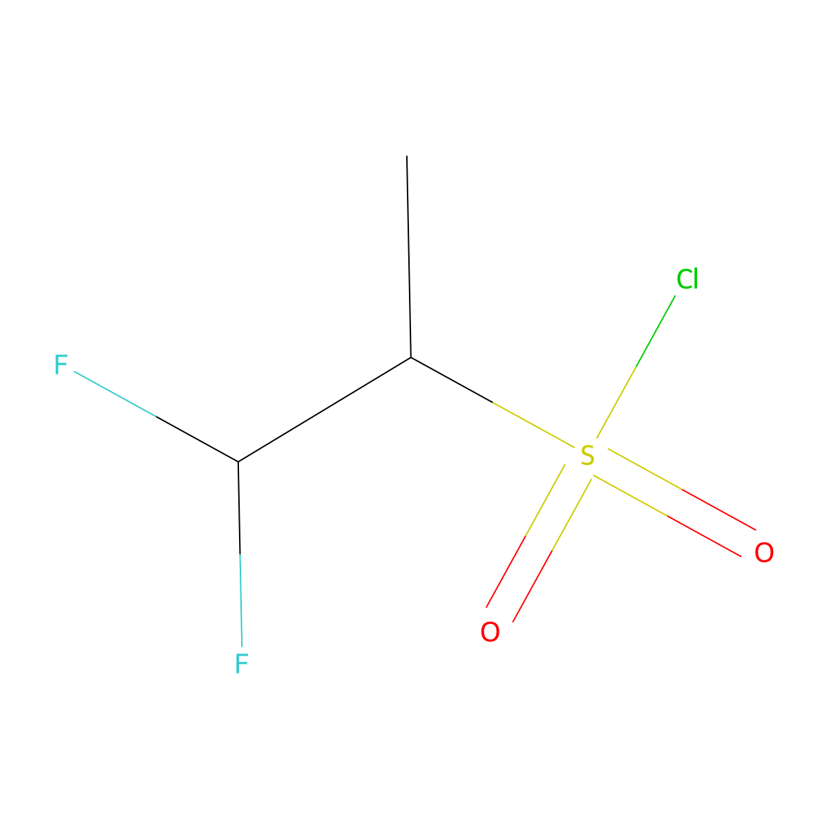 1,1-Difluoropropane-2-sulfonyl chloride molecular structure, CAS 1955554-83-2